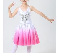 Ragazze Paillettes Balletto Costume da Ballo Tutu senza Maniche Vestito Danza