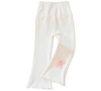 Ragazze Pantaloni a Gamba Larga Larghi in Cotone Bambina Lunghi Moda Jogger da Street Dance Casual, Tinta Unita per attività all'Aria Aperta Indossare Tutti i Giorni