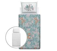 Disney Bambi E Thumper Set Copripiumino Singolo 2-in-1 Disegni 100% Cotone