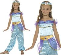 Ragazze Principessa Araba Costume Bambini Jasmine Vestito By Smiffys
