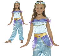 Ragazze Principessa Araba Costume Jasmine ALADDIN Genio Danzatrice Del Ventre