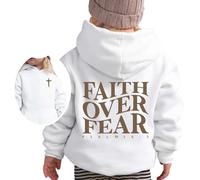 Ragazze Printed Hoodie Leggero Pullover Ampia Girocollo Felpa Sportivo Bambina Maglia di Tuta A Manica Lunga Tinta Unita Sweatshirt Calda Tops T-Shirt con Stampa Abbigliamento per 5-14 Anni