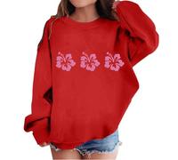 Ragazze Printed Hoodie Sweatshirt Calda per Sportswear Casual, da Jogging,Calda Maglia di Tuta A Manica Lunga Felpa con Cappuccio Bambine Inverno Autunno E 4-15 Anni