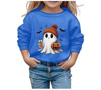 Ragazze Printed Hoodie,Sweatshirt Calda per Sportswear Girocollo Felpa Sportivo Bambina Basic Comfort Maglia di Tuta a Manica Lunga Pullover Abbigliamento 1-7 Anni