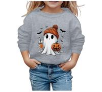 Ragazze Printed Hoodie,Sweatshirt Calda per Sportswear Girocollo Felpa Sportivo Bambina Basic Comfort Maglia di Tuta a Manica Lunga Pullover Abbigliamento 1-7 Anni