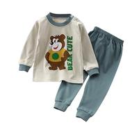 Ragazze ragazzi Pigiama Manica Lunga Abbigliamento da Casa Traspirante Stampa di cartoni animati Camicetta a maniche lunghe Bambino Invernale Regalo Unisex Bambini e per adolescenti, 1 12 anni