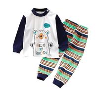 Ragazze ragazzi Pigiama Manica Lunga Abbigliamento da Casa Traspirante Stampa di cartoni animati Camicetta a maniche lunghe Bambino Invernale Regalo Unisex Bambini e per adolescenti, 1 12 anni
