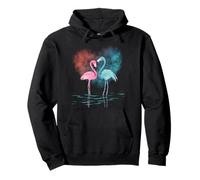 Ragazze San Valentino Camicie Cuori Love Graphic Flamingo Felpa con Cappuccio