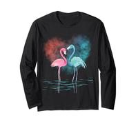 Ragazze San Valentino Camicie Cuori Love Graphic Flamingo Maglia a Manica