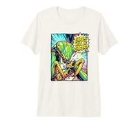 Ragazze Saranno Ragazze Pop Art Pregare Mantide Bold Feminist Maglietta Premium