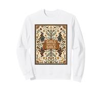 Ragazze Saranno Ragazze Retro Folk Art Halloween Cottagecore Felpa