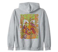 Ragazze Saranno Ragazze Vintage 70s Retro Groovy Strega Felpa con Cappuccio