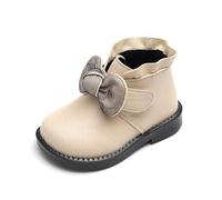 Ragazze Scarpe per Bambine Chaussures Enfant pour École et Loisirs Scarpine Primi Passi Fodera in Pile Stivaletti Stringati per Bambina Leggero Antiscivolo Idéales pour l'Automne et l'Hiver