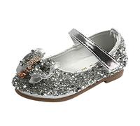 Ragazze Scarpe per Bambini Brillante Diamante Bowknot Principessa Scarpe Tacchi Basso Scarpe Da Danza Scarpe Da Festa Scarpe Da Sposa Suola Morbida Paillettes Progettato Prestazioni Vestito Scarpe