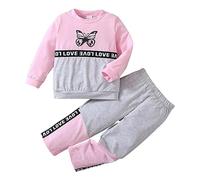 Ragazze Set di Abbigliamento Tempo Libero Felpa A Maniche Lunghe Cordinata Full Print E Pantalone con Cappuccio Zip/Pullover Pantaloni Svasati Chic Ed Elegante per Jogging,la Casa,Scuola, Spesa