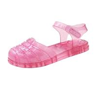 Ragazze Sneakers Per Piccole Principesse Chiuse Gelatina Sandali Comode Scarpe Estive Modelli Da Spiaggia, Colore: rosso, 33 EU