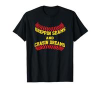 Ragazze Softball Grippin Seams e Chasin Dreams Maglietta