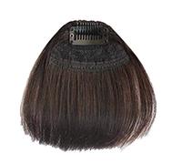 Ragazze sottili/spesse Mini Seamless Fake Bang Fringe parrucca capelli Extension - marrone scuro sottile di alta qualitàModa ingegnosa