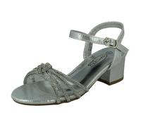 Ragazze Spot On Cinturino Alla Caviglia Strass Sandali 'H1r121'
