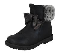 Ragazze Spot On Collo IN Pelliccia Stivali Caviglia