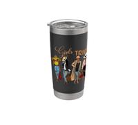 Ragazze Viaggio Donne Nere Queen-Melanin African American Pride Bicchiere termico in acciaio inox doppia parete