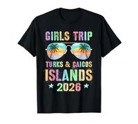 Ragazze Vintage Viaggio TURCHI & Isole Caicos 2026 Viaggio Maglietta