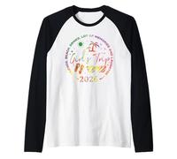 Ragazze Weekend Donne Amiche Spiaggia Risate Ragazze Viaggio 2026 Maglia con Maniche Raglan