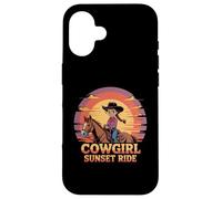 Ragazze Western Outfit Cowgirl Top Rodeo Ragazze Equitazione Custodia per iPhone 16