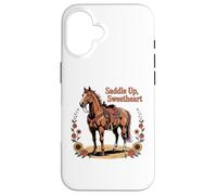 Ragazze Western Outfit Cowgirl Top Rodeo Ragazze Equitazione Custodia per iPhone 16