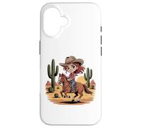 Ragazze Western Outfit Cowgirl Top Rodeo Ragazze Equitazione Custodia per iPhone 16