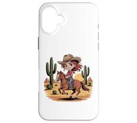 Ragazze Western Outfit Cowgirl Top Rodeo Ragazze Equitazione Custodia per iPhone 16 Plus