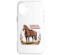 Ragazze Western Outfit Cowgirl Top Rodeo Ragazze Equitazione Custodia per iPhone 16 Plus
