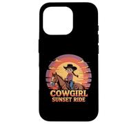 Ragazze Western Outfit Cowgirl Top Rodeo Ragazze Equitazione Custodia per iPhone 16 Pro