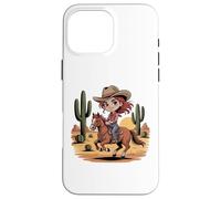 Ragazze Western Outfit Cowgirl Top Rodeo Ragazze Equitazione Custodia per iPhone 16 Pro Max