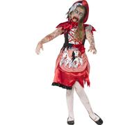 Ragazze Zombie Piccolo Cappuccetto Rosso Costume Bambino Halloween Costume Nuovo