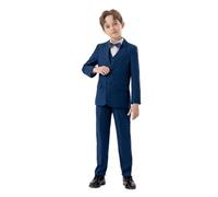 Ragazzi Abiti da Lavoro Cappotto 4 Pezzi Outfit Tuxedo Set per Bambini Abito Formale per Ragazzi con Gilet Pantaloni Papillon Set Slim#G