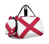 Ragazzi Carry on Duffel Bag Viola Magenta Gradiente Ombre Toddler Weekender Borse Ragazze Tote Duffle Bags Viaggio Sport Duffle Bag, bandiera dello stato dell'alabama, classico