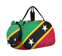 Ragazzi Carry on Duffel Bag Weekender Pernottamento Ragazze Tote Duffle Bags Viaggio Bambini Bagagli Borsa Sportiva Bandiera Romania, Bandiera di Saint Kitts Nevis, classico