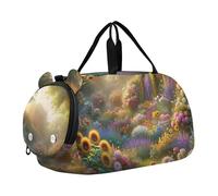 Ragazzi Carry on Duffel Borse per la notte Bambino Mattina Volo Criceto Anatra Ascesa Duffle Borse Da Viaggio Ragazze Tote Palestra Duffle Bambini Bagagli, Bella Floreale Fioritura Valley, classico