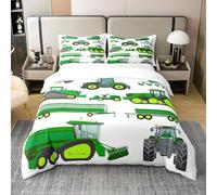 Ragazzi Cartoon Car 100% cotone biologico copripiumino 155x220 bambini veicoli da costruzione consolatore copertura per bambini cartone animato macchinario camion biancheria da letto cantiere auto