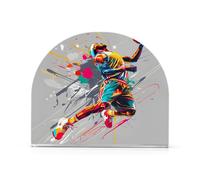 Ragazzi che giocano a pallacanestro portatovaglioli per tavolo cucina decorazione tovaglioli di carta acrilica per sala da pranzo in tessuto accessori per feste all'aperto all'aperto