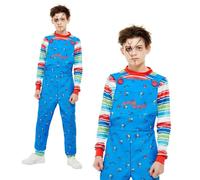 Ragazzi Chucky Costume Bambini Play Autorizzato Salopette Halloween Costume
