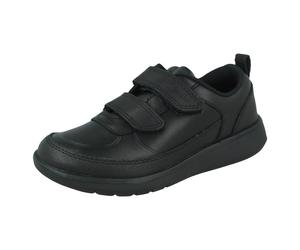 Ragazzi Clarks Formale Gancio & Ciclo Pelle E Sintetico Scuola Scarpe Scapo