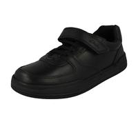 Ragazzi Clarks Pelle Alla Moda Casual Gancio & Ciclo Scuola Scarpe - Fulvo Laici