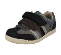 Ragazzi Clarks Righe Dettagliato Chiusura a Strappo Scarpe' Denari Righe '