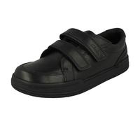 Clarks Fawn Strap K, Scarpe da ginnastica, Bambini e ragazzi, Pelle Nera, 28.5 EU Larga