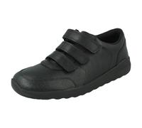 Ragazzi Clarks Triplo Cinturino pelle Scuola Scarpe Con Punta Paraurti - Daze 2