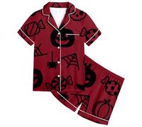Ragazzi E Ragazze Pigiama Halloween Morbidi Pigiami Kawaii Che Si Illumina al Buio Bambina Invernale Due Pezzi Casa in Abbigliamento per La Halloween,