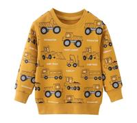 Ragazzi Felpe Senza Cappuccio Elegante Leggero Sweatshirt Solid Color/Print Felpa Comfort E Calore alla Moda Color Pullover per Bambino Girocollo Sport Casual Tutti I Giorni Usura