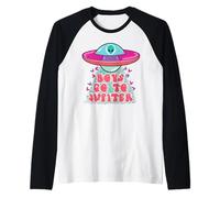 Ragazzi Go To Jupiter Divertente Alien UFO Spazio Grafico Maglia con Maniche Raglan
